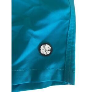 Binky Bro Swim Suit Trunks Men’s Teal Blue Quick Dry Size Medium